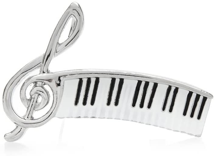 Spilla da Donna in Metallo smaltato Nota Musicale Spilla Tasti di Pianoforte Spille per Donna Uomo Gioielli Musicali accessoeris