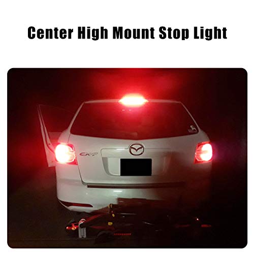 AUTOGINE 1300 Lumens Extremely Bright Canbus 921 912 906 904 902 W16W T15 LED Bulbs Brilliant Red 3030 24-SMD Error Free for Center High Mount Stop Lights, Tail Brake Lights (Pack of 2) - Thumbnail 5