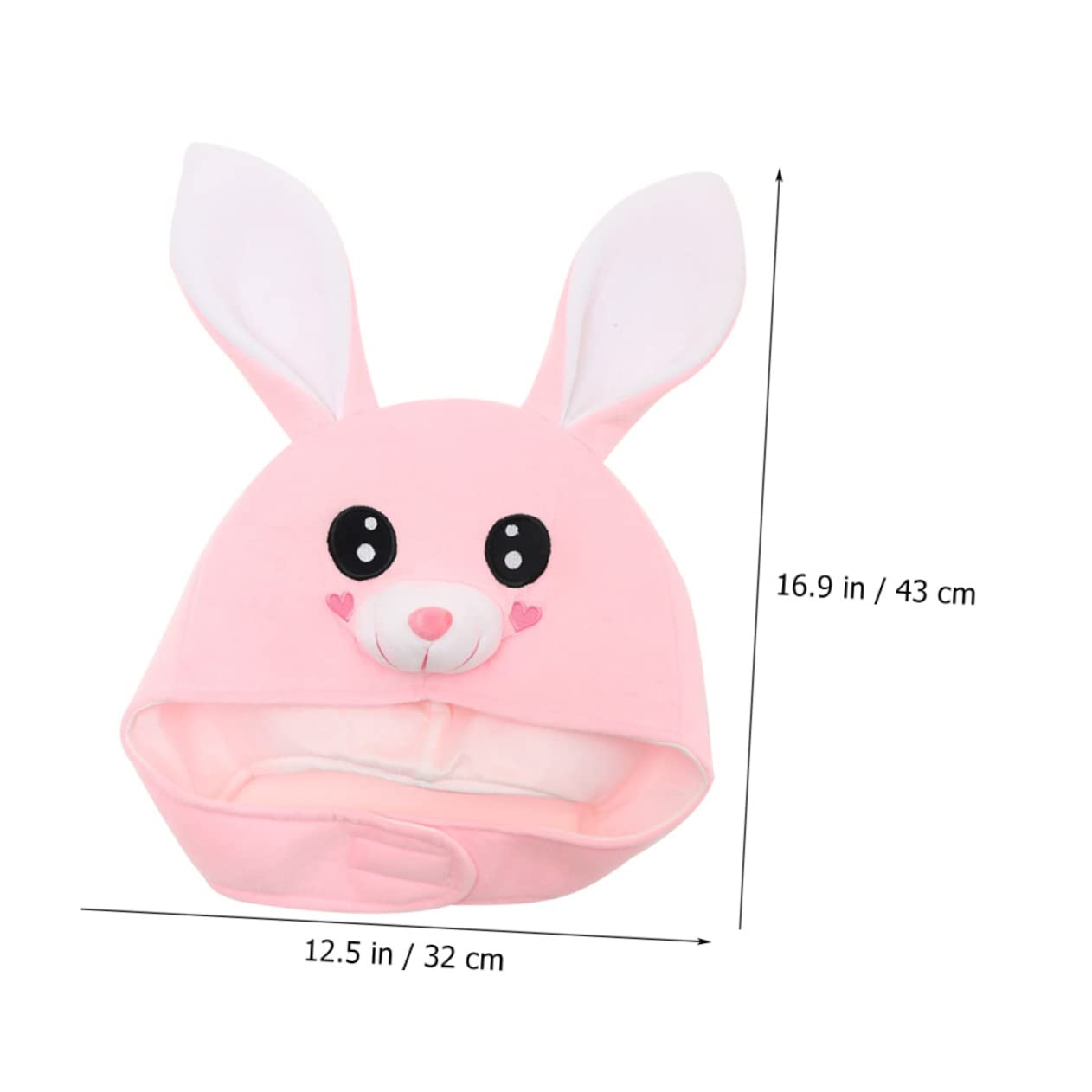 TOYANDONA 3piezas Sombrero De Conejo Con Orejas Para Adultos Gorro Divertido De Peluche Para Fiestas y Fotografía Accesorio De Disfraz De Pascua y Cosplay