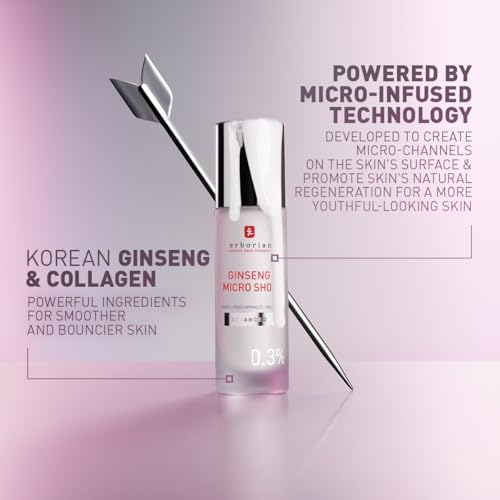 Image of Erborian Ginseng Micro Shot Serum, Microneedling Treatment, Korean Skincare