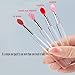 TEONEI Silicone Lip Brushes with Covers,Lipstick Lip Gloss Applicator Brushes,Makeup Beauty Brushes,6Pcs