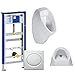 Produktbild GEBERIT Duofix Vorwandelement Basic 130cm + Urinal EURO LIFE + Betätigungsplatte HYBASIC pneumatisch
