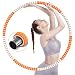 SUNHEY Fitness Exercise Hoola Hoop koła dla dorosłych i dzieci do zmniejszenia masy ciała / masażu/kształtowania brzucha – regulowana waga i zdejmowane 8 segmentowe koła 1,0 – 3,2 kg – pomarańczowe