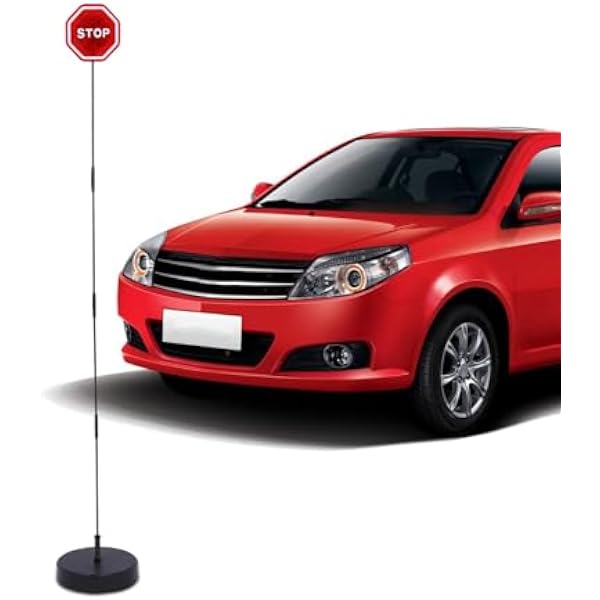 Czujnik Parkowania LED, Migający Czujnik Parkowania LED, Asystent Parkowania, Znak Stopu, Pomoc w Parkowaniu dla Pojazdów Garażowych, Pojazd Jadący Tyłem, z regulowaną podstawką