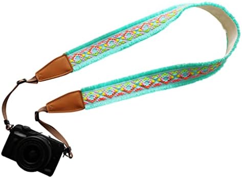 UNIKSTRAP Original Design Personalized Adjustable Camera Strap inchMint Green Tasselinch , Fit for Canon Nikon Sony Olympus Interchangeable Lens Digital Camera / DSLR etc., free size (UNIKSTP-CST)