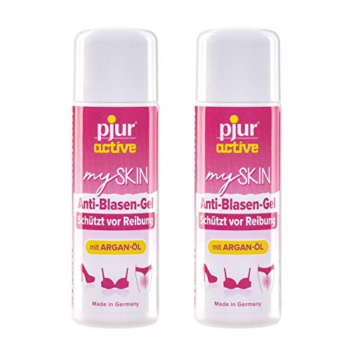 pjuractive mySKIN - Gel protector cutáneo para mujeres - No más ampollas ni rozaduras gracias a la capa protectora invisible - 30ml (pack de 2)