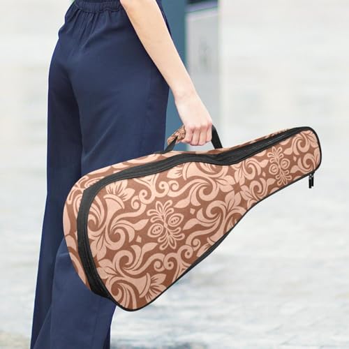 JRHEJTHH Housse imperméable pour ukulélé en tissu Oxford durable et élégant avec sac de rangement Motif floral Illustration – Marron, Multicolore., 25.9x9x3.1in/66x23x8cm, Moderne - Les Beatles, Paul McCartney, John Lennon, RIngo Starr, George Harrison JRHEJTHH Housse imperméable pour ukulélé en tissu Oxford durable et élégant avec sac de rangement Motif floral Illustration – Marron, Multicolore., 25.9x9x3.1in/66x23x8cm, Moderne – Image 7