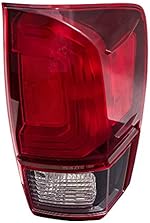 Brock Aftermarket Replacement Passenger Right Combination Tail Light Assembly Without Black Bezel Compatible With 2018-2021 Toyota Tacoma SR/SR5