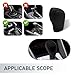 Teybouk Car Gear Shift Knob Cover, Silicone Anti-Skid Gear Stick Protector, Anti-Scratch Comfortable Handbrake Handbar Cover, Universal Automatic Gear Shift Knob (Black)