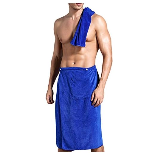 Men's Wearable SPA Bath Home Shower Wrap Towel Microfiber Blanket Swimming Beach