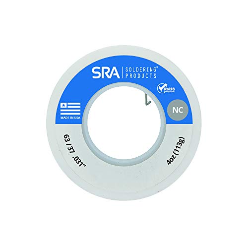 No-Clean Flux Core Solder, 63/37 .031-Inch, 4 Ounce Spool