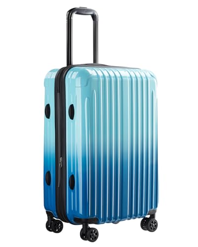 Image of Checked Luggage, 24 Inch Hardside Suitcase, Lightweight Hardshell with TSA Lock, Large Suitcase with Spinner Wheels