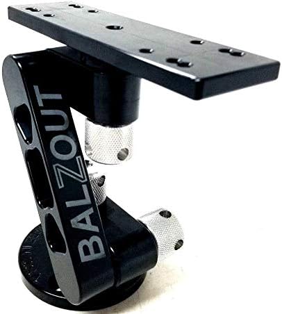 Fishfinder Mount Black 9" Arm Fits Hbird/Lowrance/Garmin