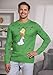 Mad Engine Adult The Simpsons Homer Bushes Sweater 3X Green