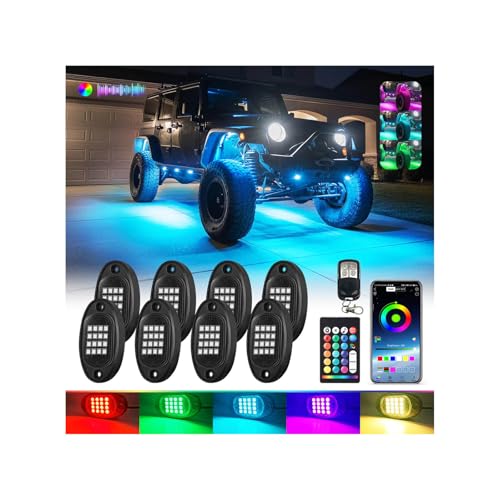 LD DARKEAGLE Segmented RGB Rock Lights