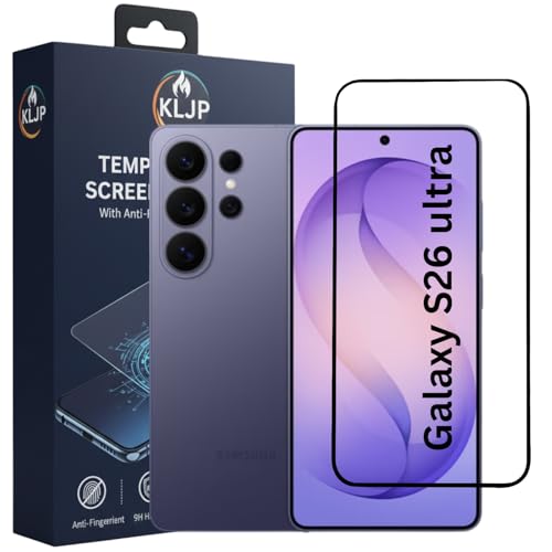 Image of Gorilla Tempered Glass For Samsung Galaxy S26 ultra (Pack of 1) With Installation Kit | Edge to Edge Coverage | Black