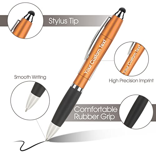 Custom Stylus Pens For Touch Screens Compatible With Ipad Iphone Tablets Samsung Kindle And Black Ink Ballpoint Pens-2 In 1 Stylists Pens 100 Pack #TOP2