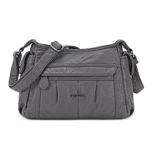 Image of Angel Kiss Crossbody Bags for Women, Ladies Shoulder Handbags and Purses Medium Faux Leather Pocketbooks | Ladies