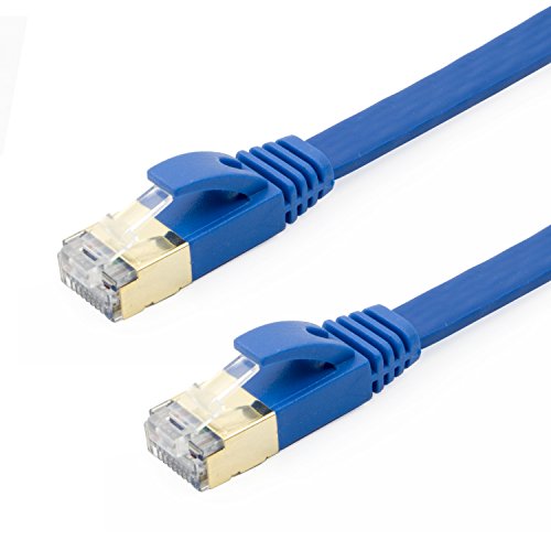 Buhbo cable Ethernet plano CAT7 1 pie con conector RJ45 miniatura 2