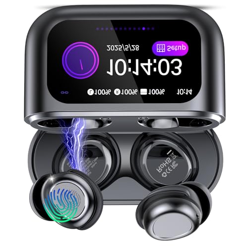 ZYHKON 48H Spielzeit Mini Kopfhörer mit HiFi Sound/ENC Noise Cancelling, Wireless Ohrhörer für Seitenschläfer