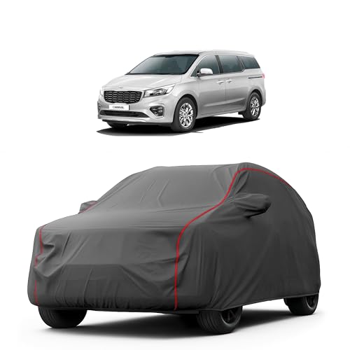 Image of Heavy-Duty Car Cover for Compatible with Kia Carnival (2020 to 2025 All Models) Deluxe Car Protection Cover - Waterproof & UV-Resistant All-Season Exterior Protection