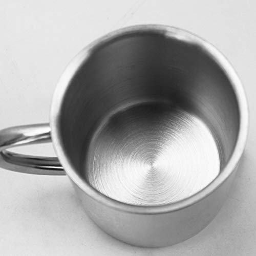 BESTONZON Taza de acero inoxidable con tapa aislante con asa para té, taza de café con doble capa calentador, acero… - Imagen 8