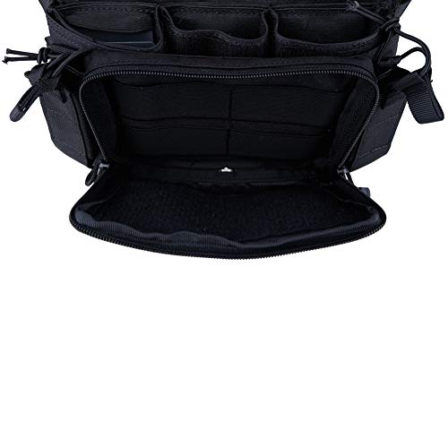 Huenco Huenco Camouflage Tactical Vest Airsoft Ammo Chest Rig 5.56 9Mm Magazine Carrier Combat Tactical Military, Bk, Medium-Large #TOP4