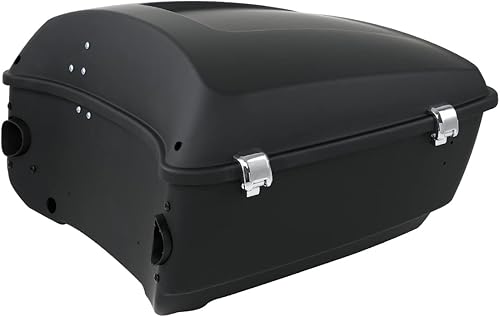 Miniatura 2 de TCT-MOTORPARTS Maletero King Tour Pack negro mate de 13.7 pulgadas para Harley Touring Electra Road Glide Road King Electra Glide Ultra Classic
