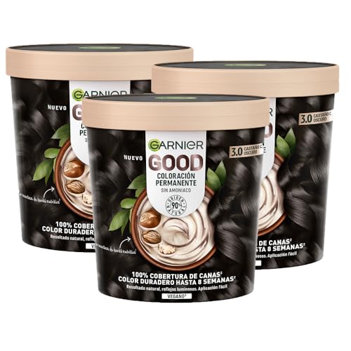Garnier Good Pack 3 3.0 Castaño Choco Oscuro Sin Amoniaco