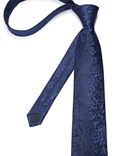 Image of Enlision Mens Ties Solid Color Satin Necktie Ties for men Handkerchief Cufflinks Pocket Squares for Wedding