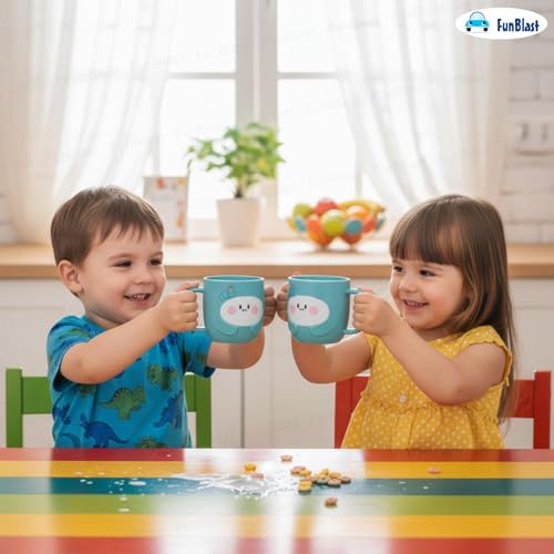Image of FunBlast Milk Mug for Kids - 350 Ml; Unbreakable Mug for Kids, Milk Mugs for Kids Unbreakable - Milk Drinking Cup for Kids (SeaGreen2)