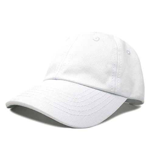 DALIX Infant Baseball Hat Baby Cap Tiny Extra Small Girls Boys in White