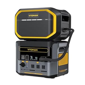 VTOMAN 3096Wh Portable Power Station with Extra Battery, 1500W (3000W Peak) LFP Battery Generator with Up to 12 Outputs, for Home Use, Outdoors, RV, Camping, Hunting, Traveling, Blackout Emergencies