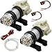 RUNCCI-YUN 2Pcs Aquarium wasserpumpe mini,6V-12V Micro Motorpumpe, Wasserkühlpumpe selbstansaugend 385 DC 12 V Mini Wasser Saugpumpe,Membranpumpe Geräuscharm,für Tee Maschine Aquarium Wasserspender