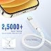 USB C to Lightning Cable [Apple MFi Certified] 2Pack 6FT iPhone Fast Charger Cable Power Delivery Type C Charging Cord Compatible with iPhone 14 13 12 11 Pro Max X XS XR 8 7 6s Plus SE，White