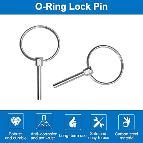 Increway INC-YF06-179-US8 3/16 Inch Lynch Pin, 10 Pcs Carbon Steel Linch Pins thumb #2