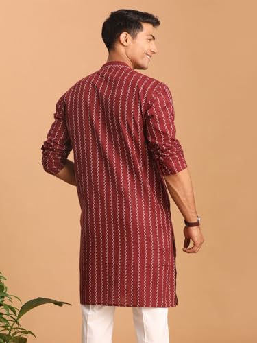 Image of Vastramay Men's Cotton Kurta for Navratri