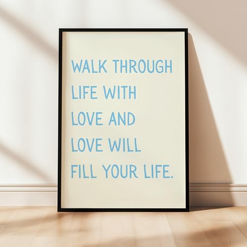 Image of COLOSSAL ART HOUSE Just Try Motivational Wall Frames for Living Room, Dining & Bedroom Wall Decoration - (13x17 Inch, Quote Frame) (WALK THROUGH)