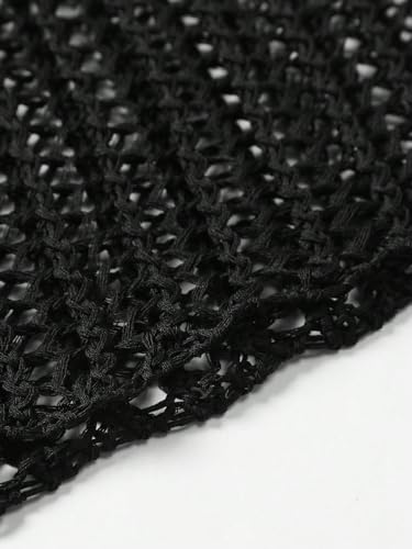 men's pullover sweaters Solid Open Knit Top3