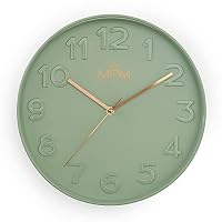 Horloge Murale Luminescente MPM Quality - Design Rond Moderne 20cm Silencieuse Avec Mouvement Quartz