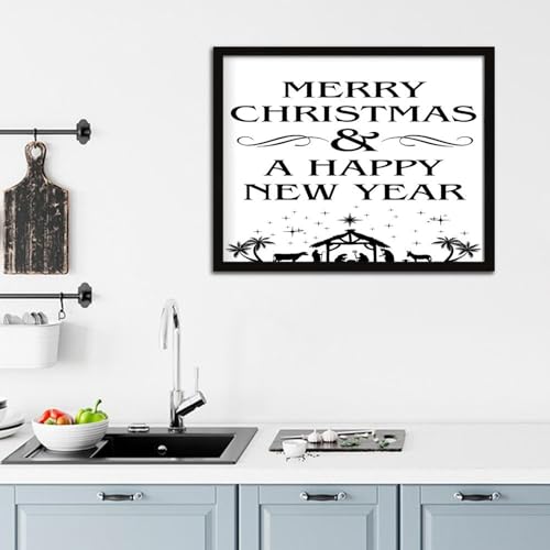 Décoration murale chrétienne catholique et panneau en bois Noël