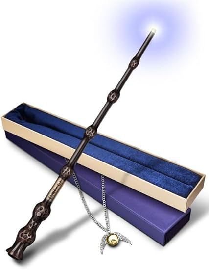 Light Up Wizard Wand, Magic Witches Staff Wand for Cosplay, Illuminating Toy, Witchcraft Cosplay Accessories with Necklace for Halloween Birthday Party Gift (Righteous) Light Up Wizard Wand, Magic Witches Staff Wand for Cosplay, Illuminating Toy, Witchcraft Cosplay Accessories with Necklace for Halloween Birthday Party Gift (Righteous)