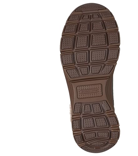 Skechers Women's EASY GOING - GAME HOUR cozy bootie, Olive, 9 M