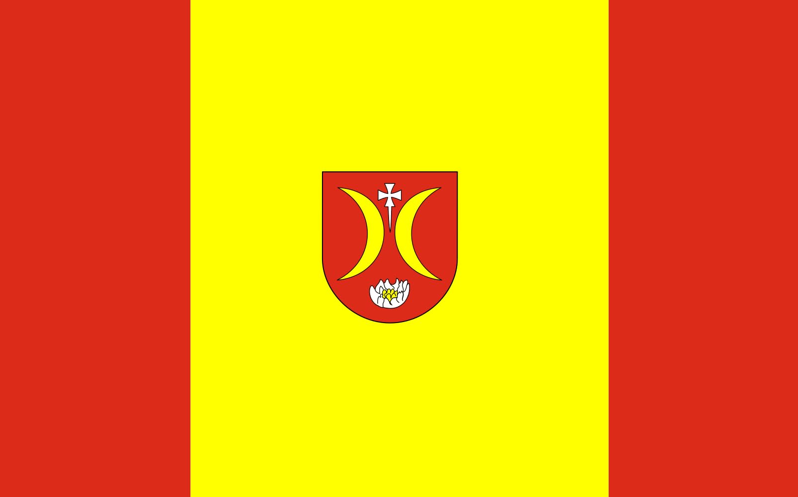 Drapeau XL POL gmina Turośń Kościelna officiel grand format