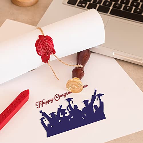 ALIBBON Graduates Die Cuts for Card Making, Congratulations Words Cutting Dies Metal Template Molds, Graduation Background Dies for Crafting DIY Photo Album Paper Embossing Scrapbooking Supplies