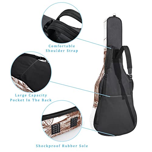 Housse pour guitare acoustique – Motif champignons – 1 cm d’épaisseur – Rembourrage étanche – 101,6 cm – 106,1 cm – 106… - Les Beatles, Paul McCartney, John Lennon, RIngo Starr, George Harrison Housse pour guitare acoustique - Motif champignons - 1 cm d'épaisseur - Rembourrage étanche - 101,6 cm - 106,1 cm - 106… – Image 4