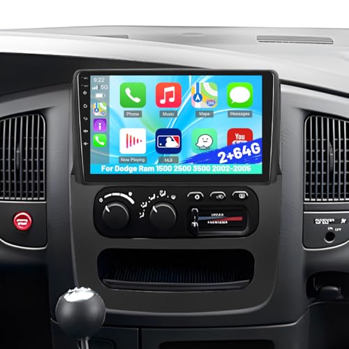 [2G+64G] Radio for Dodge Ram 1500 2500 3500 2002 2003 2004 2005 Android Touch Screen Dodge Ram Car Stereo Carplay/Android Auto/Bluetooth/WiFi