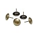 FUCAS Upholstery Decorative Tacks Round Large Nail 1" Diameter Pack of 50(Antique Brass)