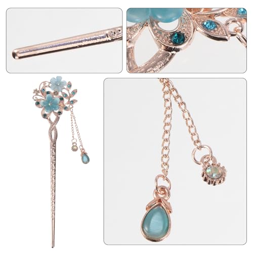 Aretes para boda Beavorty y horquilla de mo&ntilde;o para invitadas 7