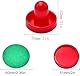 Dzxin Air Hockey Pushers, 2 Stück 76mm Air Hockey Tisch Filzschieber mit 4 Stück Roten Pucks für Ersatz Pucks Tischhammer Torhüter für Tabellen Spiel（Rot